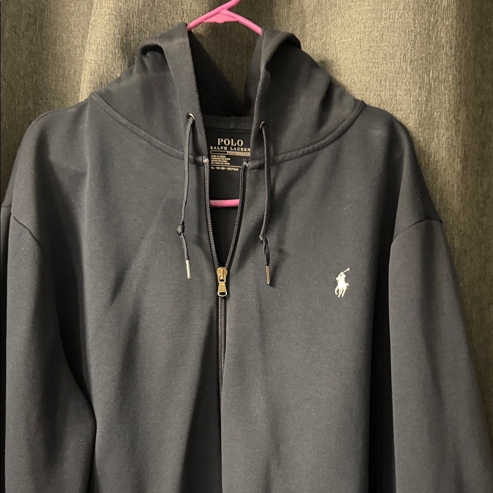 Polo by Ralph Lauren Black Zip-Up Hoodie